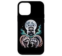 Full Moon Raccoon Trio Night Forest Wildlife Case for iPhone 12 mini