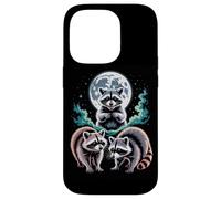 Full Moon Raccoon Trio Night Forest Wildlife Case for iPhone 14 Pro