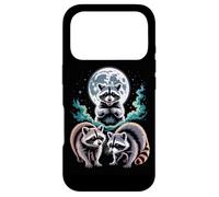 Full Moon Raccoon Trio Night Forest Wildlife Case for iPhone 17 Pro