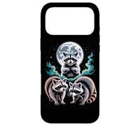 Full Moon Raccoon Trio Night Forest Wildlife Case for iPhone 17 Pro Max