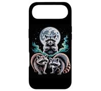 Full Moon Raccoon Trio Night Forest Wildlife Case for iPhone Air