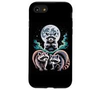 Full Moon Raccoon Trio Night Forest Wildlife Case for iPhone SE (2020) / 7/8