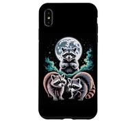 Full Moon Raccoon Trio Night Forest Wildlife Case for iPhone XS Max