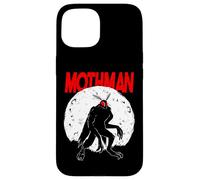 Full Moon Red Eyed Mothman Cryptid Cryptozoology FolkLore Case for iPhone 15