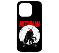 Full Moon Red Eyed Mothman Cryptid Cryptozoology FolkLore Case for iPhone 15 Pro