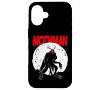 Full Moon Red Eyed Mothman Cryptid Cryptozoology FolkLore Case for iPhone 16