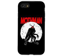 Full Moon Red Eyed Mothman Cryptid Cryptozoology FolkLore Case for iPhone SE (2020) / 7/8
