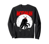 Full Moon Red Eyed Mothman Cryptid Cryptozoology FolkLore Sweatshirt