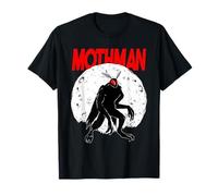 Full Moon Red Eyed Mothman Cryptid Cryptozoology Folklore T-Shirt