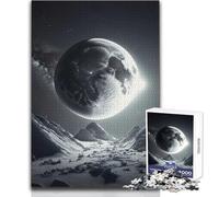 Full Moon Sky Puzzles for Teenagers 1000 Piece Educational Mental Focus Game Heartwarming Special Present Idea Size 50x75cm