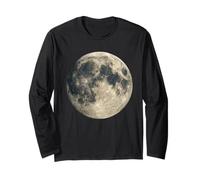 Full Moon Space Science Astronomy Lunar Planet Long Sleeve T-Shirt