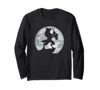 Full Moon Werewolf Playing Saxophone Long Sleeve T-Shirt
