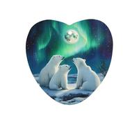 Full Moon White Bears Mammals Bear Car Air Freshener Decorative Hanging Aromatherapy Tablets for Car Trucks Love form