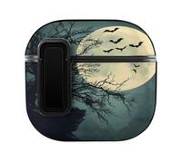 Full Moon with Bats Crow Personalized Wireless Bluetooth Earphone Protective Earbud Case Compatible with Airpods 4
