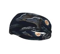 Full-Moon Wolves 3D Sweat-wicking sports headband, stylish tennis headband, perfect for running, basketball, yoga, and fitness.