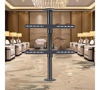 Full Motion Rotation Tilt Swivel TV Mount LCD TV Floor Stand Partition Wall Bracket with 360 Degree Rotating Frame and Base (850 1095mm)