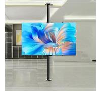 Full Motion TV Mount - 360° Rotating LCD Stand with Tilt & Swivel, Adjustable Floor Partition Bracket for 850-1095mm Screens, Perfect for Any Room Setup