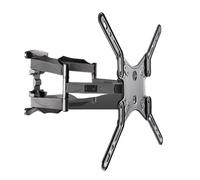 Full Motion TV Mount VESA 400x400 6 Arm Adjustable Bracket for 37" 70" TVs Retractable Wall Mount for LCD LED Plasma Easy Install TV Lift Mechanism