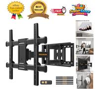 Perlegear TV Wall Bracket for 37-84 Inch Flat/Curved TVs up to 60kg, Swivel Tilt
