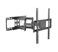 Full Motion TV Wall Mount Bracket, Articulating TV Mount for 37 to 70 Inch TVs, Swivel Rotation Monitor Bracket with Strong 154 Lbs Loading Capacity, Durable Iron Construction for