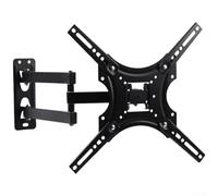 Full Motion TV Wall Mount Bracket for 26 to 80 Inch Screens, Heavy Duty Steel Swivel Tilt Hanger with 360 Degree Rotation and Adjustable Viewing Angle, Black(B)