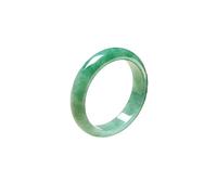Full of Green Circle Round Myanmar Bean Seed Jade Bracelet to Give A Gift(57-58mm)