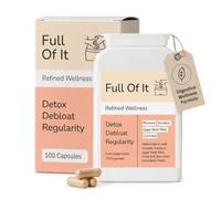 Full of It - Strong Colon Cleanse | Bloating & Constipation Relief for Adults| All Natural Stool Softners for Adults All Natural Laxative with Rhubarb, Ginger, Fennel & Dandelion