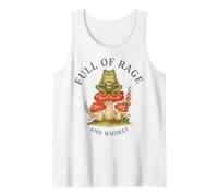 Full of Rage and Whimsy Frog Meme Cottagecore Frog Tank Top