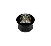 Full Of Rage And Whimsy Frog Mushroom Graphic PopSockets Adhesive PopGrip