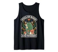 Full of Rage and Whimsy Frog Mushroom Graphic Tank Top