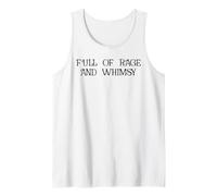 Full of Rage and Whimsy Funny Whimsical Rage Consumes Me Tank Top