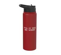 Full of Rage and Whimsy Sign Cute Whimsical Theme Funny Meme Stainless Steel Insulated Water Bottle
