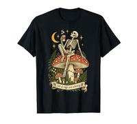 Full of Rage Whimsy Skeleton Mushroom Coffee Goth Cottagecor Value Graphic T-Shirt