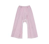 Full Open Patient Care Clothes Suit, Zipper Incontinence Catheter Trousers, Casual Sportswear Baggy Post-Operative Sports Trousers Cotton Sweatpants(Female a,L)