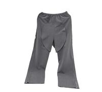 Full Open Patient Care Clothes with Side Zipper for Incontinent People Or Elderly, Patient Pants Clothes Incontinence Care Trousers Catheter Pants(A,XL)