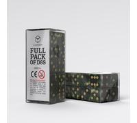 Full Pack of D6s: Bottle Green & Gold