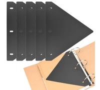 Full Page Flat Sheet Lifters Page Protectors for Letter Size 11 x 8.5, 3 Hole Binder Separators for Binder Page Protectors, Family Tree Photo Helps You Turn The Page Better (Black Triangle 5 PCS)