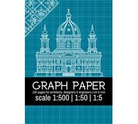 Full Page Graph Paper | metric scale 1:50 | Notebook for Architects, Engineers & Designers |: 100 pages | Light Grey Grid | Centimeter & Millimeter ... Drawing A4 (21x 29,7 cm , or 8.3” x 11.7” )