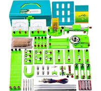 Full Physics Electromagnetism Experiment Kit - Series/Parallel Circuits, Fruit Battery & Unknown Resistance Measurement