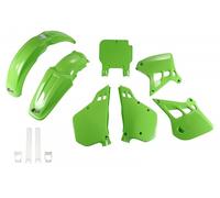 Ufo Kawasaki Kx 125/250 1992-1992 Kakit195f-026 Fork Protectors & Plastics Kit Green