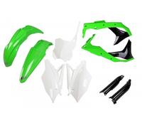 Ufo Kawasaki Kxf 250 2018-2020 Kakit225f-999 Fork Protectors & Plastics Kit Clear