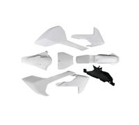 Full Plastic Kit Fairing Cover Front Rear Fenders Mudguard Number Plate Compatible With FC FE TC TE TX 125-450(WHITE)