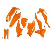 Ufo Ktm Exc/exc-f 2017-2019 Ktkit518f-127 Fork Protectors & Plastics Kit Orange