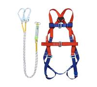 Full - Polyester Safety Belt, Flexible Roofing Equipment | 78 Inch Shock-Absorbing Rope with Shoulder Adjuster, Fall Protection for Hunting, Arborist Climbing