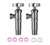 Full Port Stainless Steel Angled Valves for Water Heaters High Flows Designs Cold Hot Water Compatible Construction Leakproof Control Angle Valves