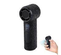 Full Portable Handheld Fan, 2026 New Handheld Mini Fan, Rechargeable With Digital Display Portable Usb bling rhinestone office rhinestone For women hand Mini Handheld outdoor hand beach cooler