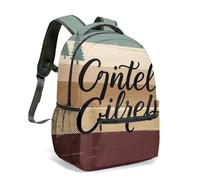 Full Print Backpack 16 Inch Camping RV Pine Tree Design Outdoor Hiking Bag for Kids Students Minimalist Nature Pattern (05)