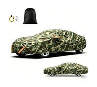 Full Protective Car Cover Compatible With Cupra Born, All Season Waterproof UV Resistant Scratchproof Oxford Fabric With Zipper Door Reflective Safety Strips