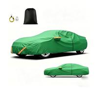 Full Protective Car Cover Compatible With Ford Fiesta XR2, All Season Waterproof UV Resistant Scratchproof Oxford Fabric With Zipper Door Reflective Safety Strips