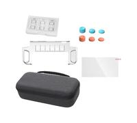 Full Protective Kits for NSW2 Gaming Console Includes Carrying Case Hard Shell Cover Glass Screen Protector Thumb Grips Antiscratch Shell Cover
